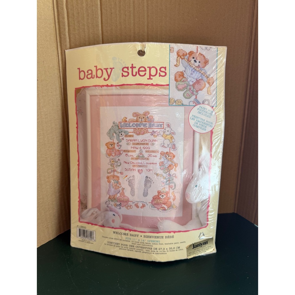 Janlynn Baby Steps Welcome Baby Counted Cross Stitch Kit 11x14 113600 Nursery